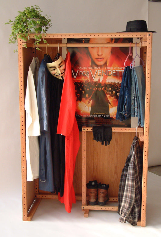 Modular Grid Beam Closet